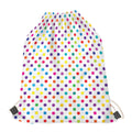 Colorful Polka Dot Pattern Print Drawstring Bag
