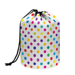 Colorful Polka Dot Pattern Print Drawstring Makeup Bag