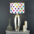 Colorful Polka Dot Pattern Print Drum Lamp Shade