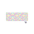 Colorful Polka Dot Pattern Print Extended Mouse Pad