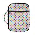 Colorful Polka Dot Pattern Print Front Pocket Bible Bag