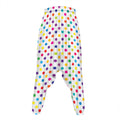 Colorful Polka Dot Pattern Print Hammer Pants