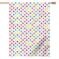Colorful Polka Dot Pattern Print House Flag