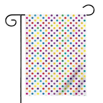 Colorful Polka Dot Pattern Print House Flag