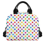 Colorful Polka Dot Pattern Print Insulated Lunch Bag