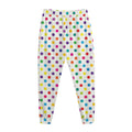 Colorful Polka Dot Pattern Print Jogger Pants