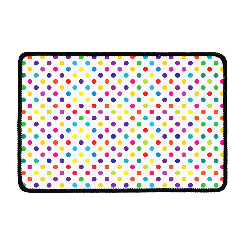 Colorful Polka Dot Pattern Print Kitchen Mat