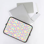 Colorful Polka Dot Pattern Print Laptop Sleeve