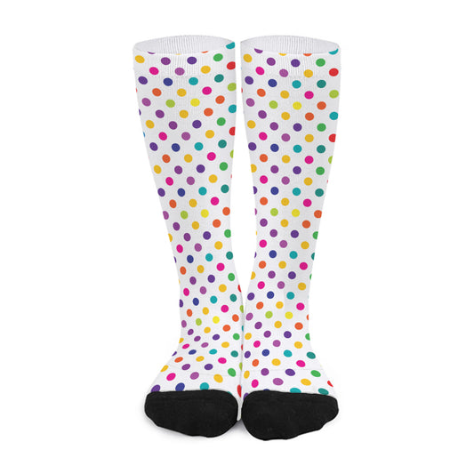 Colorful Polka Dot Pattern Print Long Socks