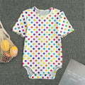 Colorful Polka Dot Pattern Print Men's Bodysuit