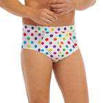 Colorful Polka Dot Pattern Print Men's Briefs