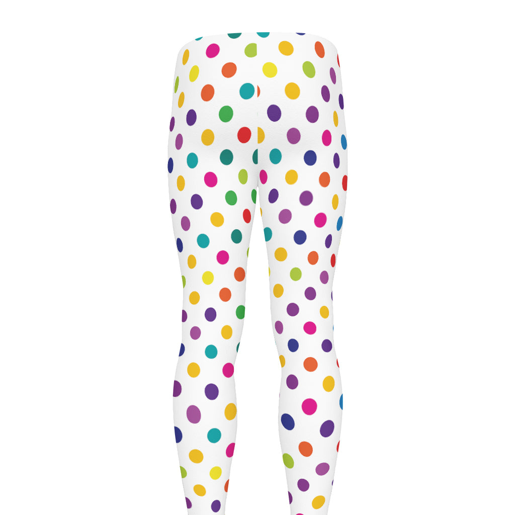 Colorful Polka Dot Pattern Print Men's leggings