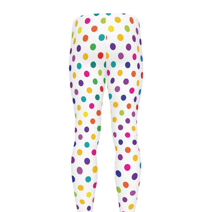 Colorful Polka Dot Pattern Print Men's leggings