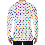 Colorful Polka Dot Pattern Print Men's Long Sleeve T-Shirt