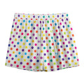 Colorful Polka Dot Pattern Print Mesh Shorts