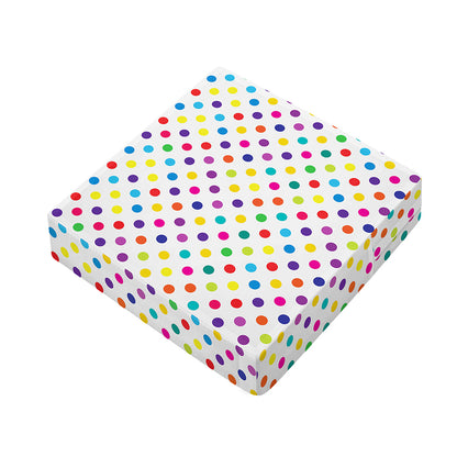 Colorful Polka Dot Pattern Print Outdoor Seat Cushion Cover
