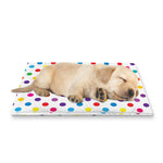 Colorful Polka Dot Pattern Print Pet Cooling Mat Cover