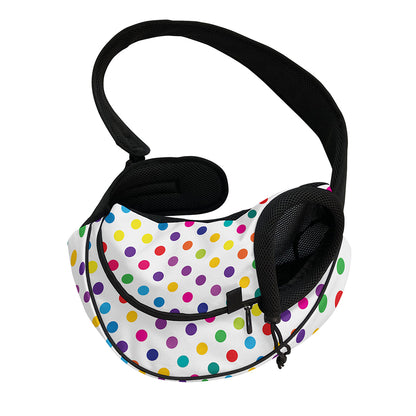 Colorful Polka Dot Pattern Print Pet Sling Carrier
