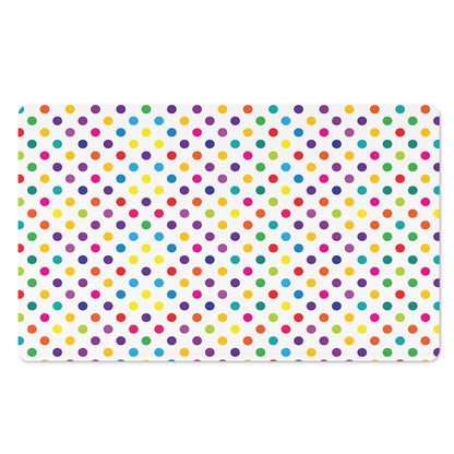 Colorful Polka Dot Pattern Print Polyester Doormat