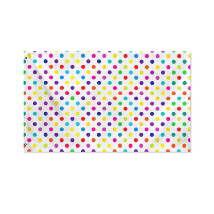 Colorful Polka Dot Pattern Print Polyester Flag
