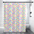 Colorful Polka Dot Pattern Print Premium Shower Curtain