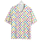 Colorful Polka Dot Pattern Print Rayon Hawaiian Shirt