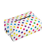 Colorful Polka Dot Pattern Print Rectangle Tissue Box Cover