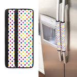 Colorful Polka Dot Pattern Print Refrigerator Handle Covers