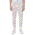 Colorful Polka Dot Pattern Print Joggers
