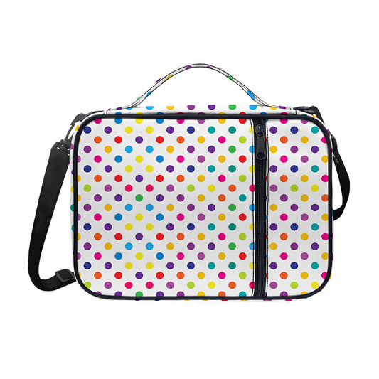 Colorful Polka Dot Pattern Print Shoulder Strap Bible Bag