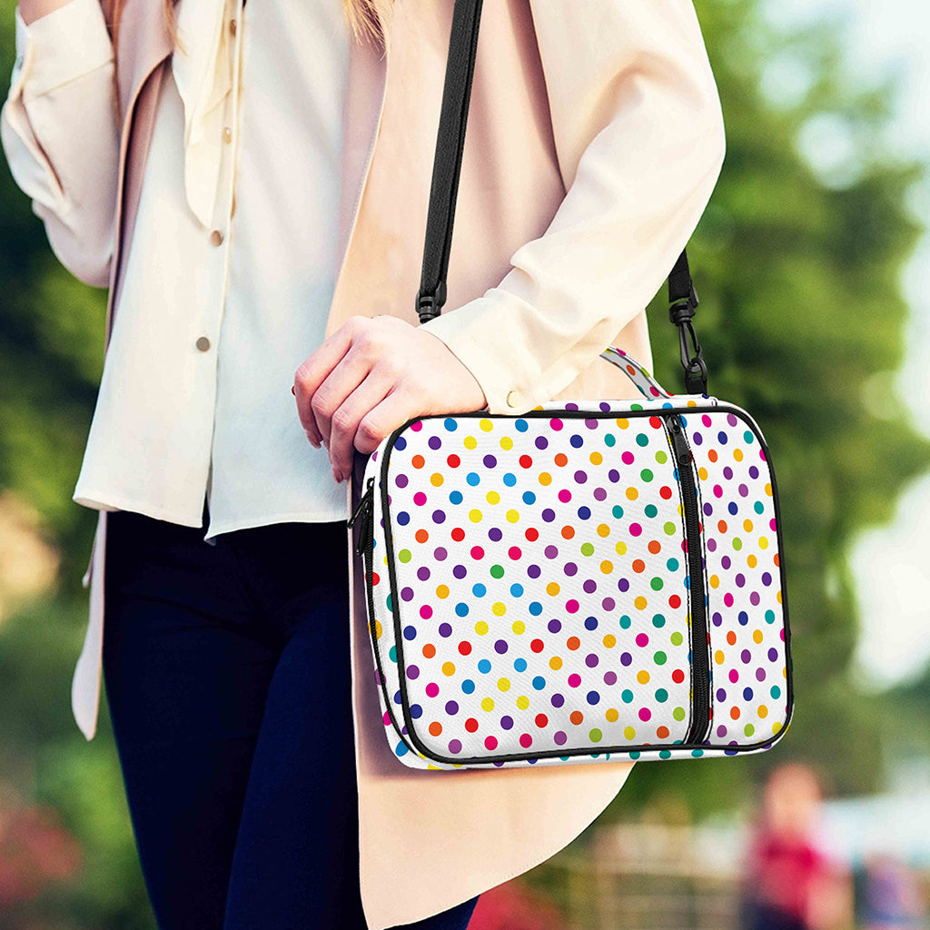 Colorful Polka Dot Pattern Print Shoulder Strap Bible Bag