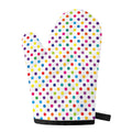 Colorful Polka Dot Pattern Print Single Oven Mitt