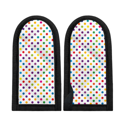 Colorful Polka Dot Pattern Print Skillet Handle Cover