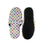 Colorful Polka Dot Pattern Print Slippers