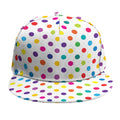 Colorful Polka Dot Pattern Print Snapback Cap