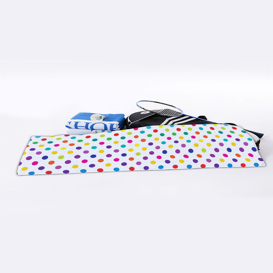 Colorful Polka Dot Pattern Print Sports Towel