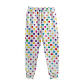 Colorful Polka Dot Pattern Print Sweatpants