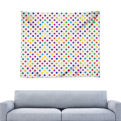 Colorful Polka Dot Pattern Print Tapestry