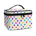 Colorful Polka Dot Pattern Print Travel Makeup Bag