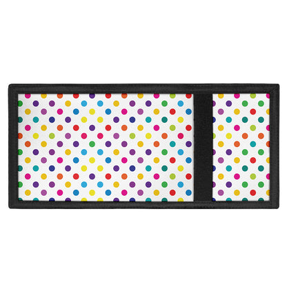 Colorful Polka Dot Pattern Print Trifold Wallet