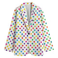 Colorful Polka Dot Pattern Print Women's Blazer