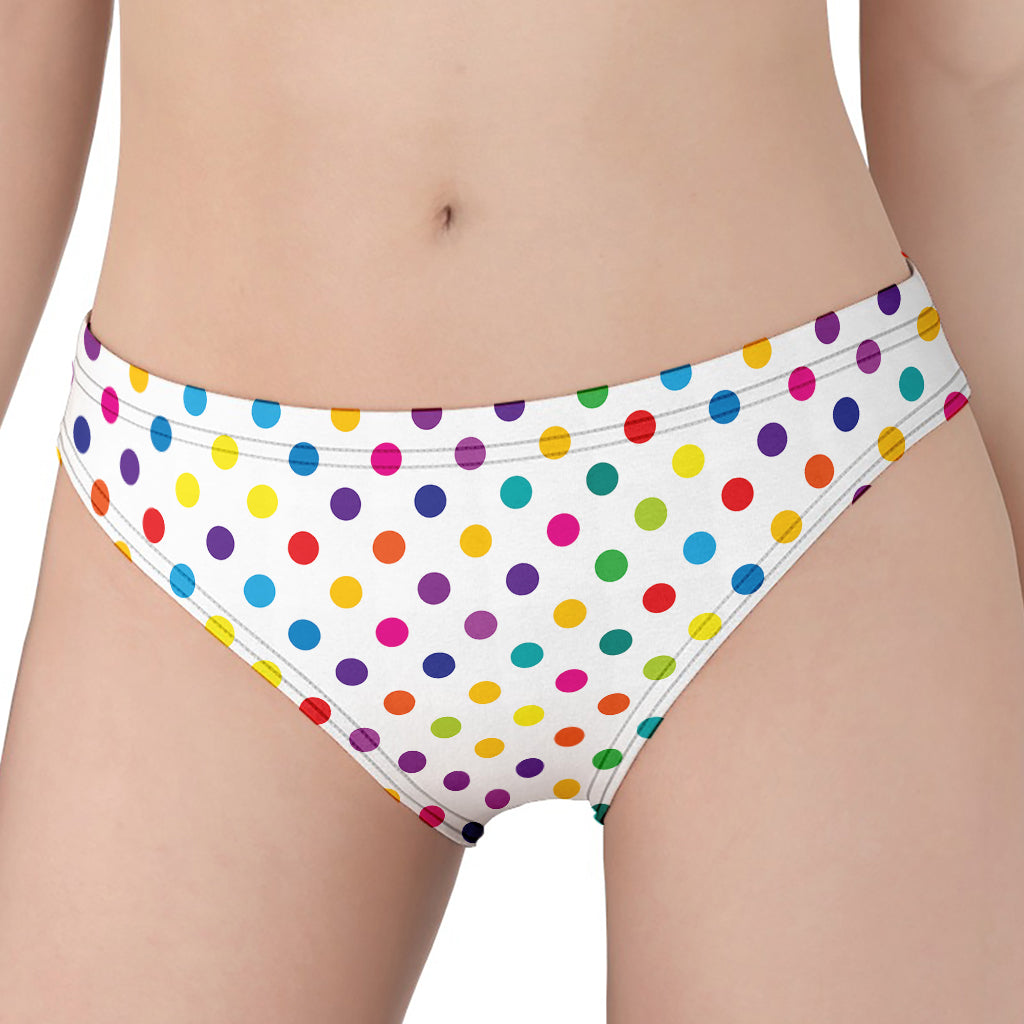 Colorful Polka Dot Pattern Print Women's Panties