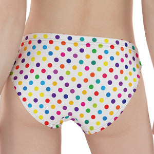 Colorful Polka Dot Pattern Print Women's Panties