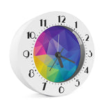 Colorful Polygonal Geometric Print Alarm Clock