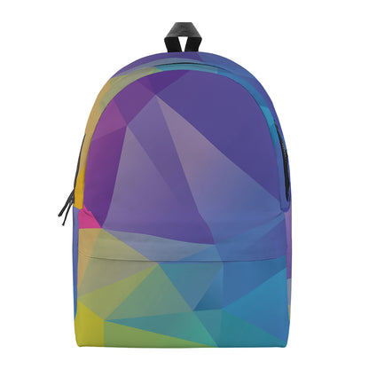 Colorful Polygonal Geometric Print Backpack