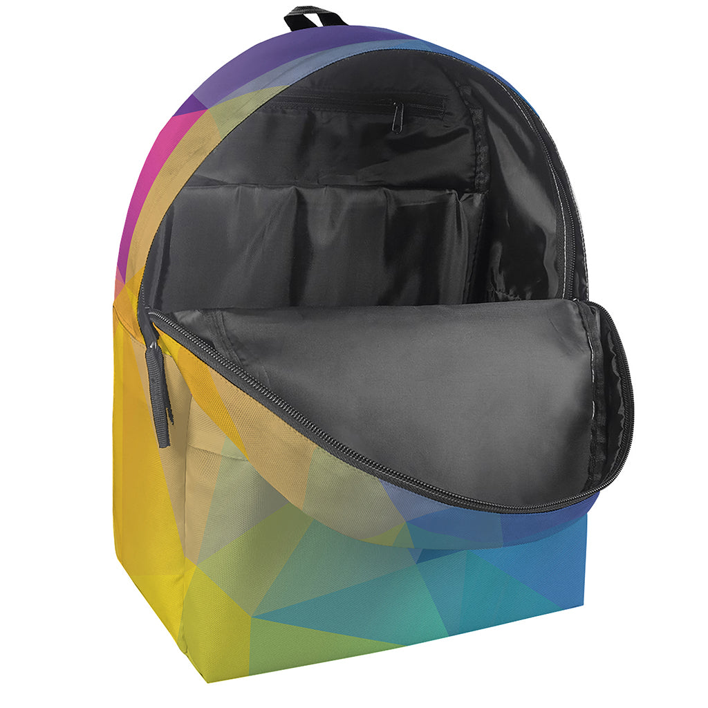 Colorful Polygonal Geometric Print Backpack