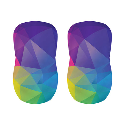Colorful Polygonal Geometric Print Bar Stool Covers