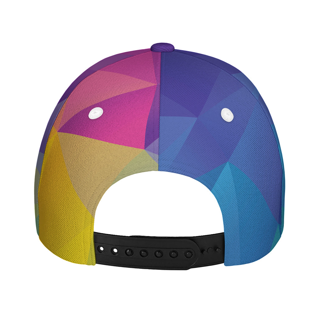 Colorful Polygonal Geometric Print Baseball Cap