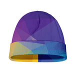Colorful Polygonal Geometric Print Beanie