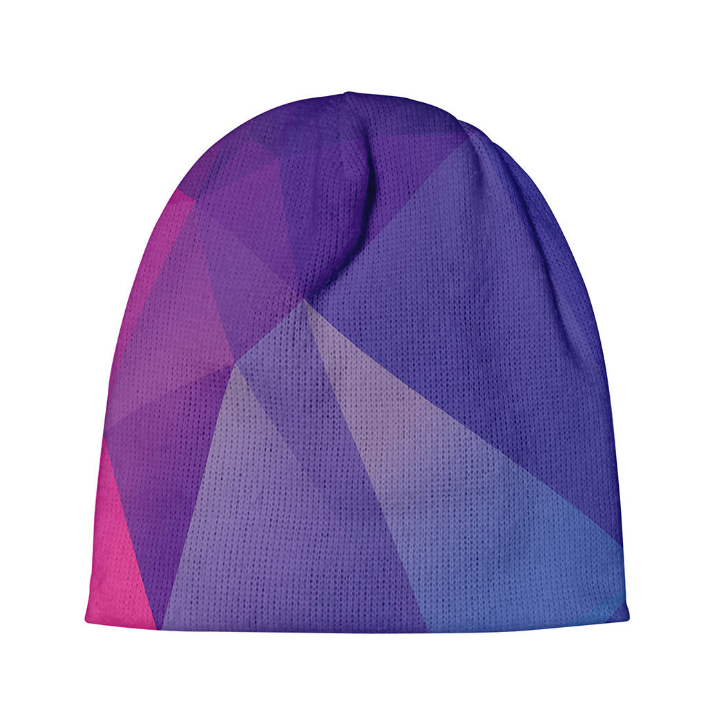 Colorful Polygonal Geometric Print Beanie